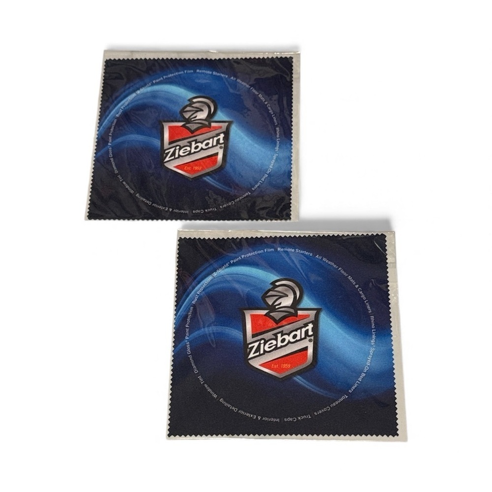 Ziebart Blue and Black Cleaning Cloths set of 2